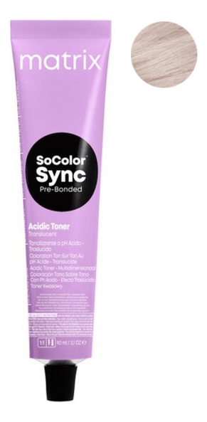 Купить Кислотный тонер для волос SoColor Sync Acidic Toner Sheer 90мл: 10PR Жемчужный розовый, MATRIX