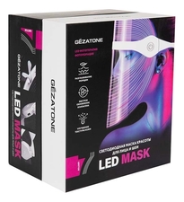 Gezatone Светодиодная LED маска для омоложения кожи лица m1030