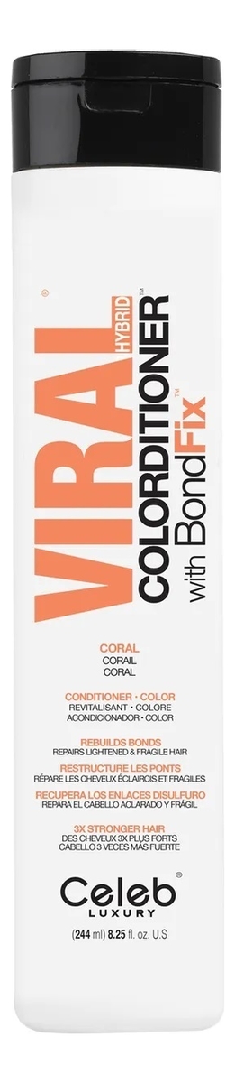 

Тонирующий кондиционер для волос Viral Colorditioner With BondFix 244мл: Coral, Тонирующий кондиционер для волос Viral Colorditioner With BondFix 244мл