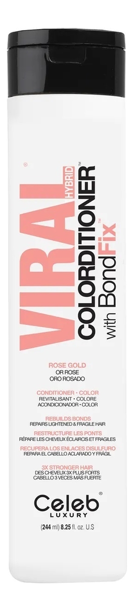 Тонирующий кондиционер для волос Viral Colorditioner With BondFix 244мл: Rose Gold