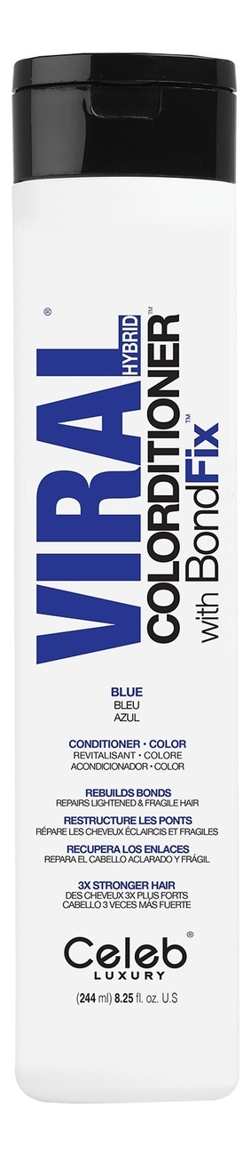 

Тонирующий кондиционер для волос Viral Colorditioner With BondFix 244мл: Blue, Тонирующий кондиционер для волос Viral Colorditioner With BondFix 244мл