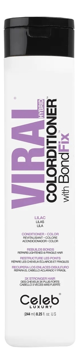 

Тонирующий кондиционер для волос Viral Colorditioner With BondFix 244мл: Lilac, Тонирующий кондиционер для волос Viral Colorditioner With BondFix 244мл