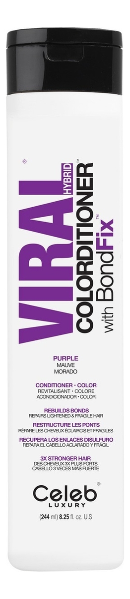 

Тонирующий кондиционер для волос Viral Colorditioner With BondFix 244мл: Purple, Тонирующий кондиционер для волос Viral Colorditioner With BondFix 244мл