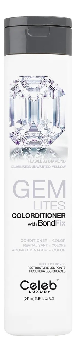

Тонирующий кондиционер для волос корректирующий цвет Gem Lites Flawless Colorditioner With BondFix 244мл: Flawless Diamond, Тонирующий кондиционер для волос корректирующий цвет Gem Lites Flawless Colorditioner With BondFix 244мл