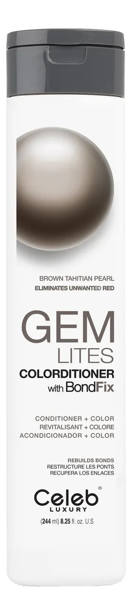 

Тонирующий кондиционер для волос корректирующий цвет Gem Lites Flawless Colorditioner With BondFix 244мл: Brown Tahitian Pearl, Тонирующий кондиционер для волос корректирующий цвет Gem Lites Flawless Colorditioner With BondFix 244мл