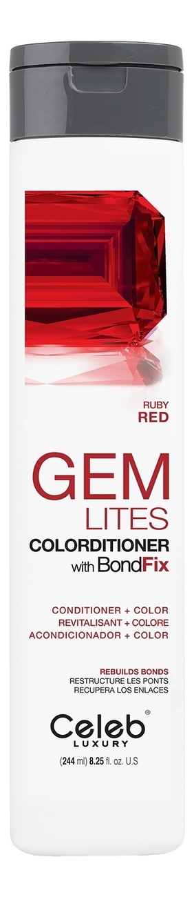 

Тонирующий кондиционер для волос корректирующий цвет Gem Lites Flawless Colorditioner With BondFix 244мл: Ruby, Тонирующий кондиционер для волос корректирующий цвет Gem Lites Flawless Colorditioner With BondFix 244мл
