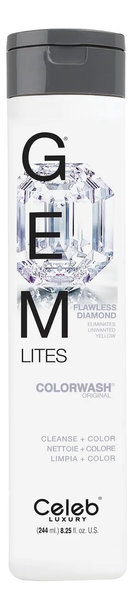 Шампунь для яркости цвета волос Gem Lites Shampoo 244мл: Flawless Diamond