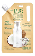 Missha Питательная маска ночная для лица Talks Vegan Pocket Sleeping Pack Mega Nutritious 10г