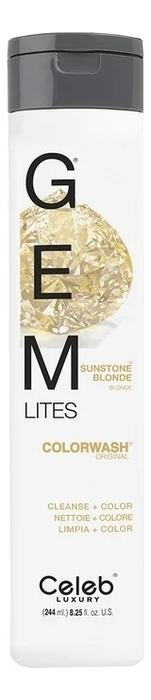 Шампунь для яркости цвета волос Gem Lites Shampoo 244мл: Sunstone Blonde от Randewoo