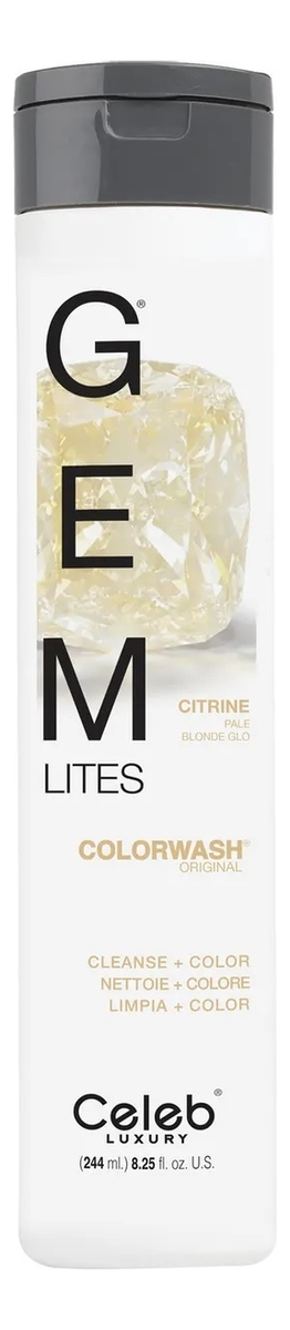 Шампунь для яркости цвета волос Gem Lites Shampoo 244мл: Citrine