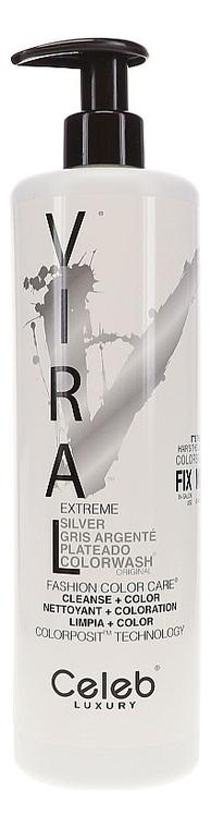 цена Шампунь для яркости цвета волос Viral Shampoo 739мл: Extreme Silver