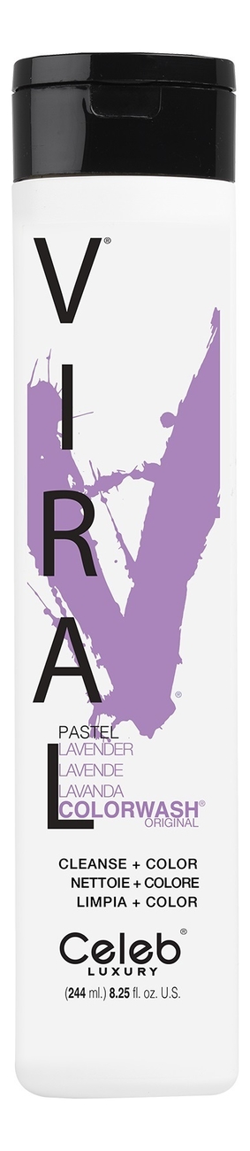 Шампунь для яркости цвета волос Viral Shampoo 244мл: Pastel Lavender