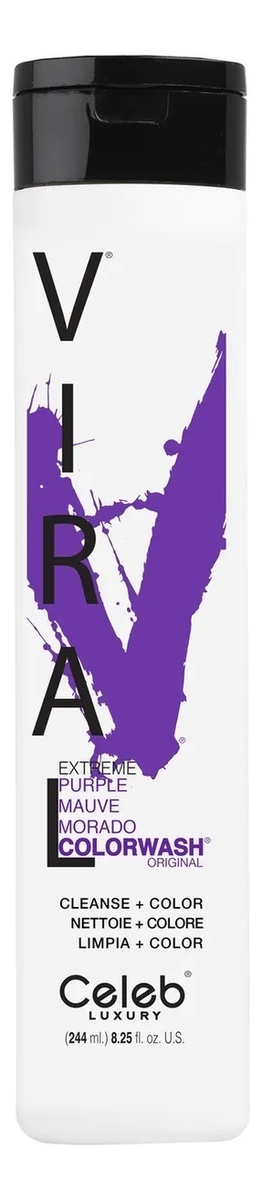 

Шампунь для яркости цвета волос Viral Shampoo 244мл: Extreme Purple, Шампунь для яркости цвета волос Viral Shampoo 244мл
