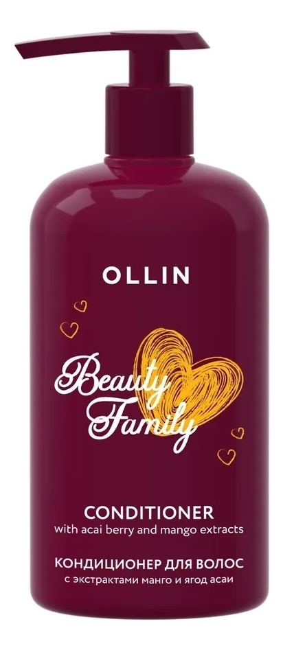 

Кондиционер для волос с экстрактами манго и ягод асаи Beauty Family 500мл
