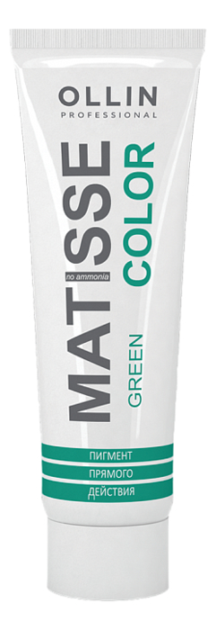 Пигмент прямого действия для волос Matisse Color 100мл: Green пигмент прямого действия для волос matisse color 100мл yellow