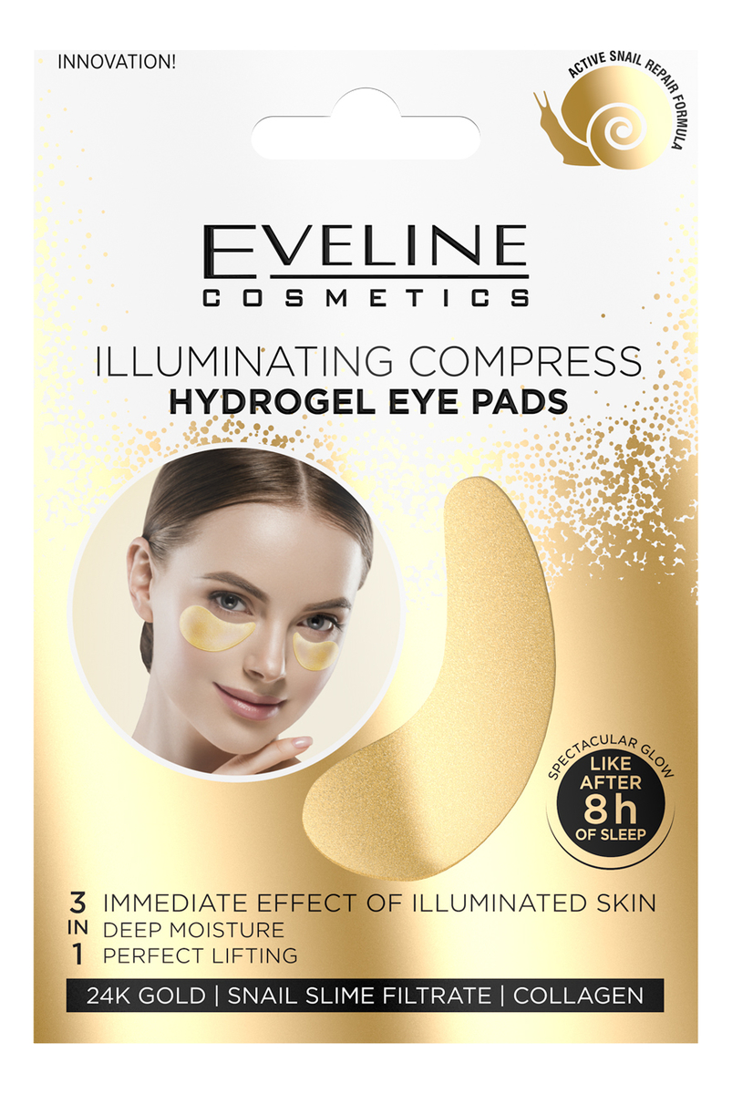 Гидрогелевые патчи для кожи вокруг глаз с эффектом сияния Illuminating Compress Hydrogel Eye Pads