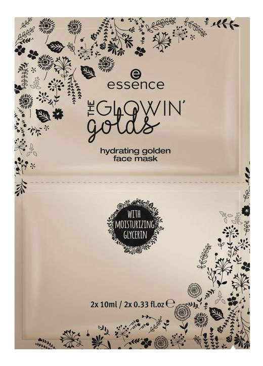 Увлажняющая маска для лица The Glowin Golds Hydrating Golden Face Mask 2*10мл