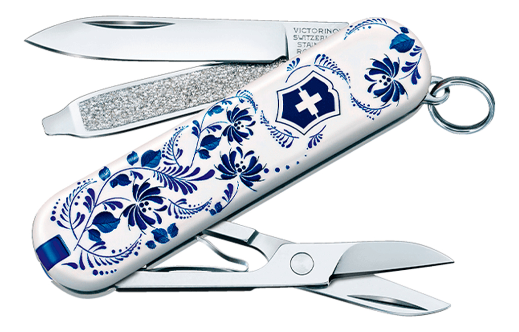 

Нож-брелок Classic Porcelain Elegance 58мм, 7 функций 0.6223.L2110