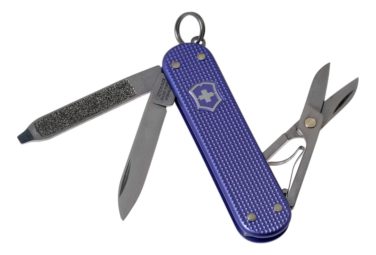 

Нож-брелок Classic SD Alox Colors Electric Lavender 58мм, 5 функций 0.6221.223G