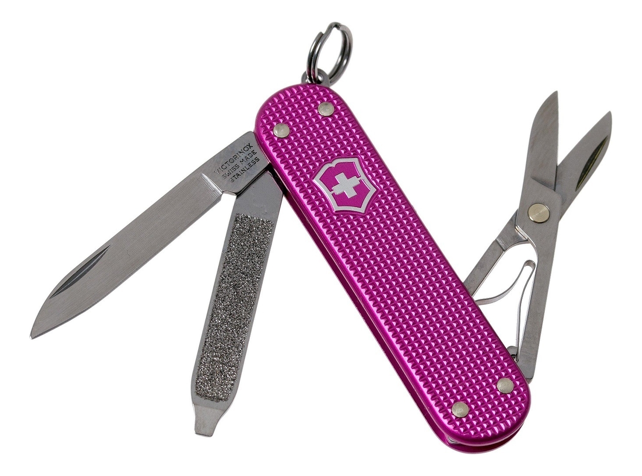

Нож-брелок Classic SD Alox Colors Flamingo Party 58мм, 5 функций 0.6221.251G