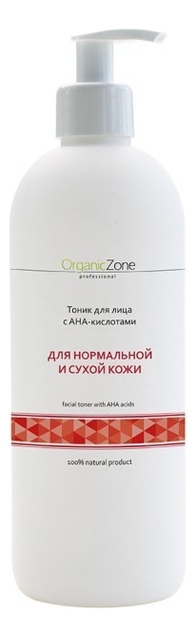 

Тоник для нормальной и сухой кожи лица Facial Toner With AHA-Acids: Тоник 1000мл, Тоник для нормальной и сухой кожи лица Facial Toner With AHA-Acids