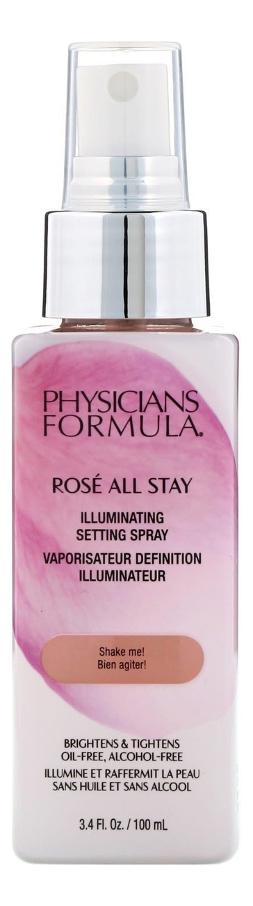 

Фиксирующий спрей с перламутровым эффектом Rose All Stay Illuminating Setting Spray 100мл