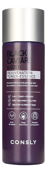 

Тонер-эссенция с экстрактом черной икры и золотом Black Caviar & Gold Rejuvenation Toner-Essence 200мл