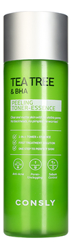Отшелушивающий тонер-эссенция с экстрактом чайного дерева Tea Tree & BHA Peeling Toner-Essence 200мл