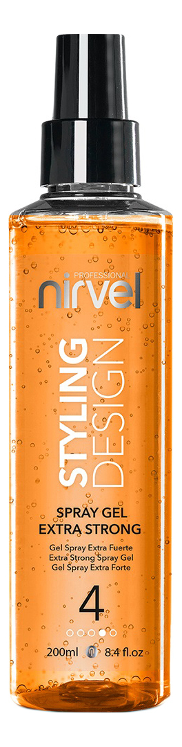 Спрей-гель для укладки вьющихся волос Styling Design Spray Gel Extra Strong 200мл