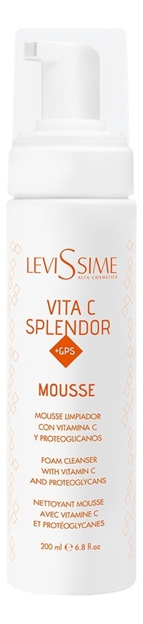 

Очищающий мусс для лица с витамином С и растительными протеогликанами VITA C Splendor + GPS Mousse 200мл