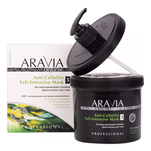 Aravia Антицеллюлитная солевая крем-маска для тела Organic Anti-Cellulite Salt-Intensive Mask 550мл