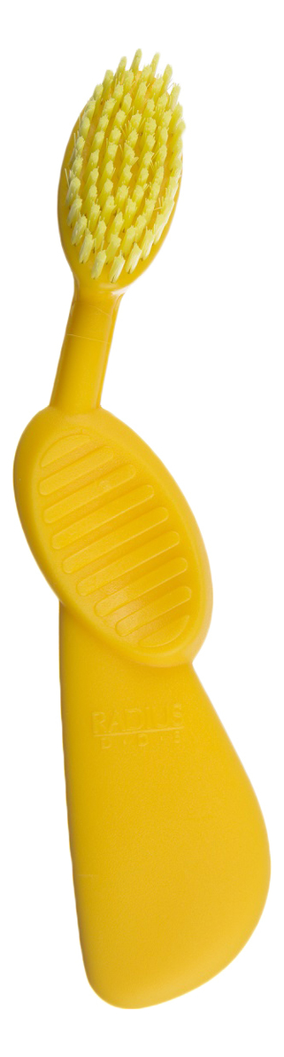 Зубная щетка для правшей с резиновой ручкой Toothbrush Flex Brush Yellow/Yellow SRB-058