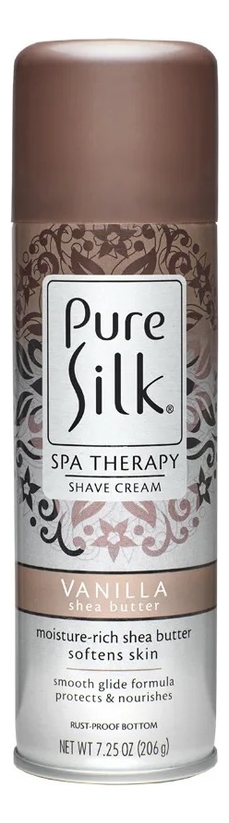 

Крем-пена для бритья Pure Silk Vanilla Shea Butter Shave Cream: Крем-пена 206г, Крем-пена для бритья Pure Silk Vanilla Shea Butter Shave Cream