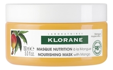 Klorane Питательная маска для волос с маслом манго Masque Nutrition Mangue 150мл