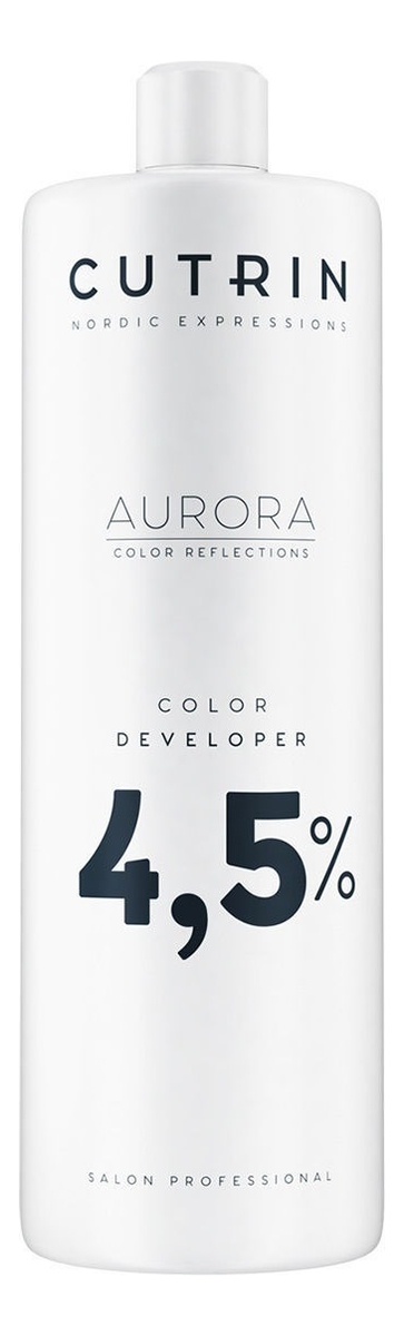 Окислитель для волос Aurora Color Developer 1000мл: Окислитель 4,5%