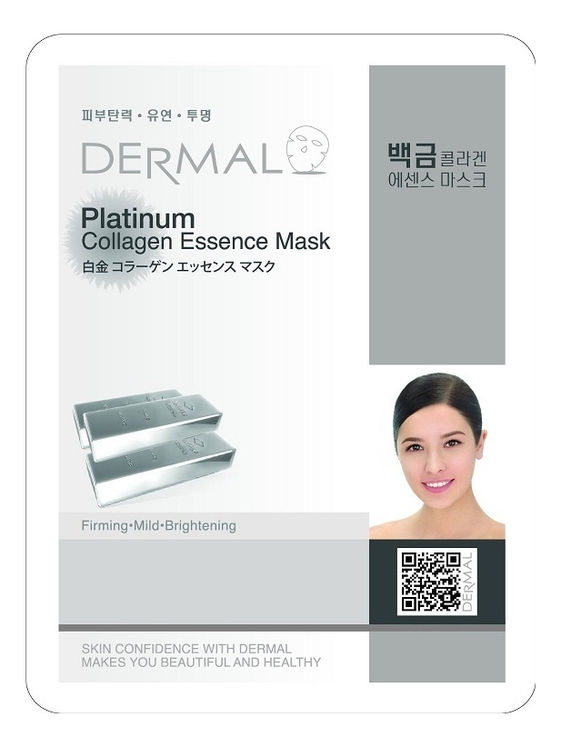 

Коллагеновая тканевая маска с коллоидной платиной Platinum Collagen Essence Mask 23г