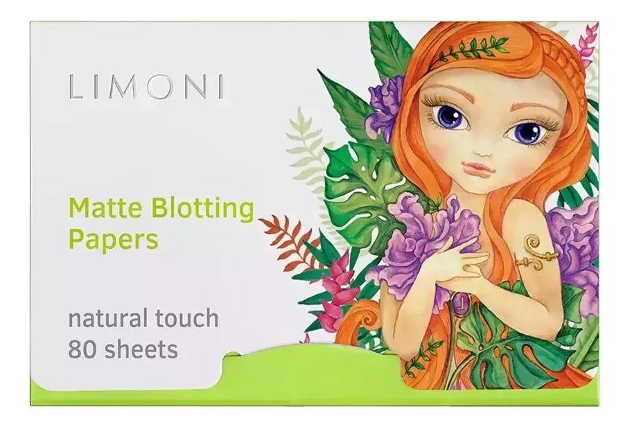

Матирующие салфетки для лица Matte Blotting Papers Green 80шт