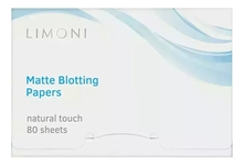 Limoni Матирующие салфетки для лица Matte Blotting Papers White 80шт