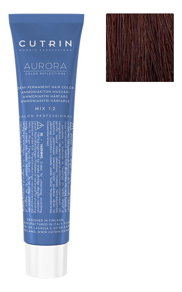 

Безаммиачный краситель для волос Aurora Demi Permanent Hair Color 60мл: 6.4 Медный блондин, Безаммиачный краситель для волос Aurora Demi Permanent Hair Color 60мл