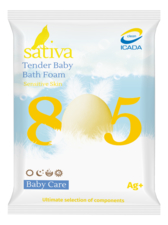 Sativa Пена для купания с экстрактом лекарственных трав Baby Care Tender Bath Foam No805 15г (без запаха)