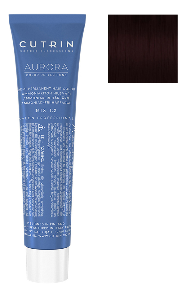 

Безаммиачный краситель для волос Aurora Demi Permanent Hair Color 60мл: 6.56 Бессонная ночь, Безаммиачный краситель для волос Aurora Demi Permanent Hair Color 60мл