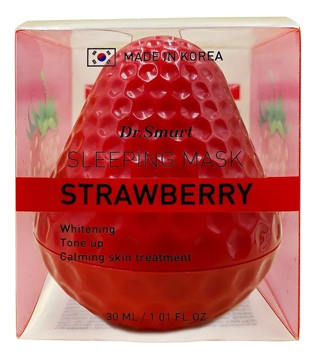 

Ночная крем-маска с экстрактом клубники Dr. Smart Sleeping Mask Strawberry 30мл