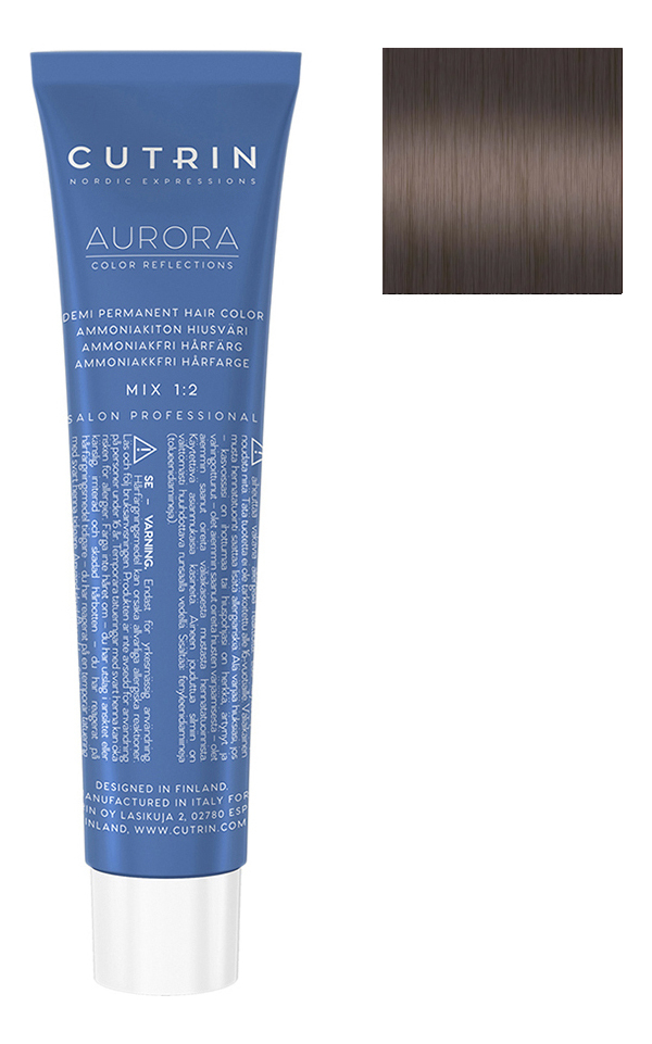 

Безаммиачный краситель для волос Aurora Demi Permanent Hair Color 60мл: 9.1 Очень светлый пепельный блондин, Безаммиачный краситель для волос Aurora Demi Permanent Hair Color 60мл
