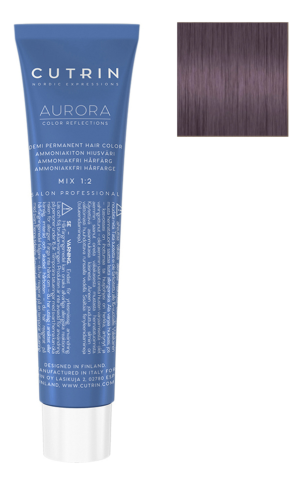 

Безаммиачный краситель для волос Aurora Demi Permanent Hair Color 60мл: 9.61 Восхитительная сирень, Безаммиачный краситель для волос Aurora Demi Permanent Hair Color 60мл