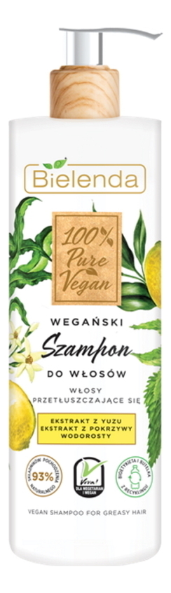 

Шампунь для волос 100% Pure Vegan Shampoo For Greasy Hair 400мл