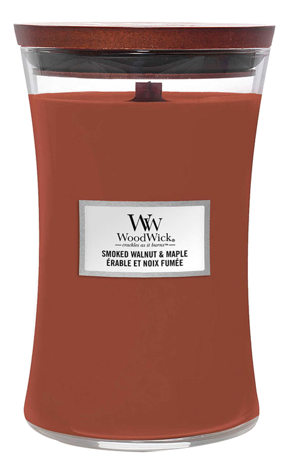 Купить Ароматическая свеча Smoked Walnut & Maple: свеча 31г, Ароматическая свеча Smoked Walnut & Maple, WoodWick