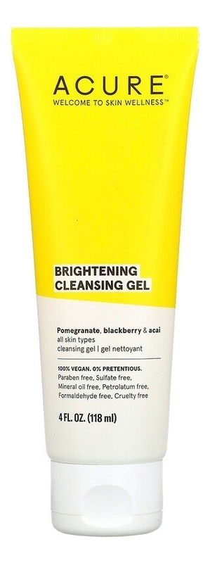 

Гель для умывания с экстрактом граната, ежевики и ягод асаи Brightening Cleansing Gel 118мл
