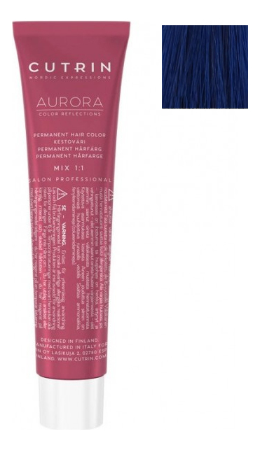 

Крем-краска для волос Aurora Demi Permanent Hair Color 60мл: 0.11 Голубой микс-тон, Крем-краска для волос Aurora Demi Permanent Hair Color 60мл