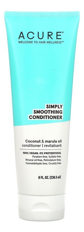 Разглаживающий кондиционер с маслом кокоса и марулы Simply Smoothing Conditioner 236,5мл