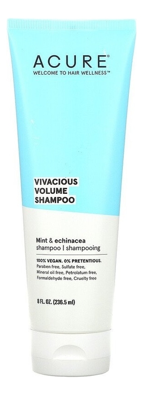 Шампунь для объема волос с экстрактом перечной мяты и эхинацеи Vivacious Volume Shampoo 236,5мл